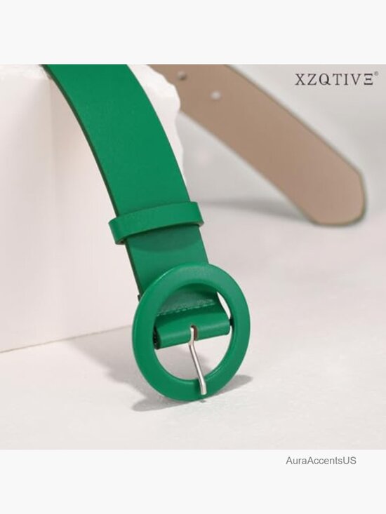 Wide PU Leather Belt with Round Buckle for Jeans & Dresses main image 7